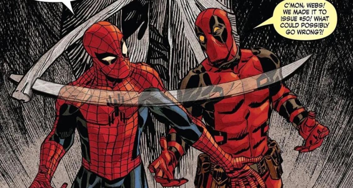 Spider-Man: Deadpool y Spider-Man son el dúo más improbable y divertido. Mientras que Peter Parker intenta ser el héroe responsable, Deadpool siempre está metiendo en problemas a los dos con su actitud caótica. A pesar de todo, sus aventuras juntos son inolvidables y llenas de humor. (Crédito: Marvel Comics)